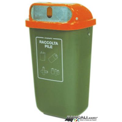 Bin50L-URBANJ - Bidone per rifiuti 50 Litri  in plastica per uso urbano o Aziendale, disponibile in vari colori   Altezza 250 mm  Larghezza 440 mm Lunghezza 263 mm   Peso Tara 3 Kg.