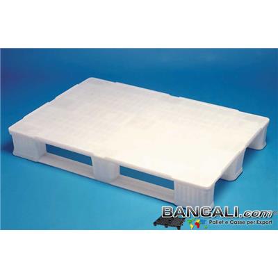 EuroPALLET  HACCP Igienico  80x120 sterilizzabile, sovrapponibile, idoneo al settore FARMACEUTICO.  Kg. 14,6  con 3 slitte che lo rendono idoneo alla sovrapponibilità, anti-ribaltamento con Muletto, e adatto a rulliera.